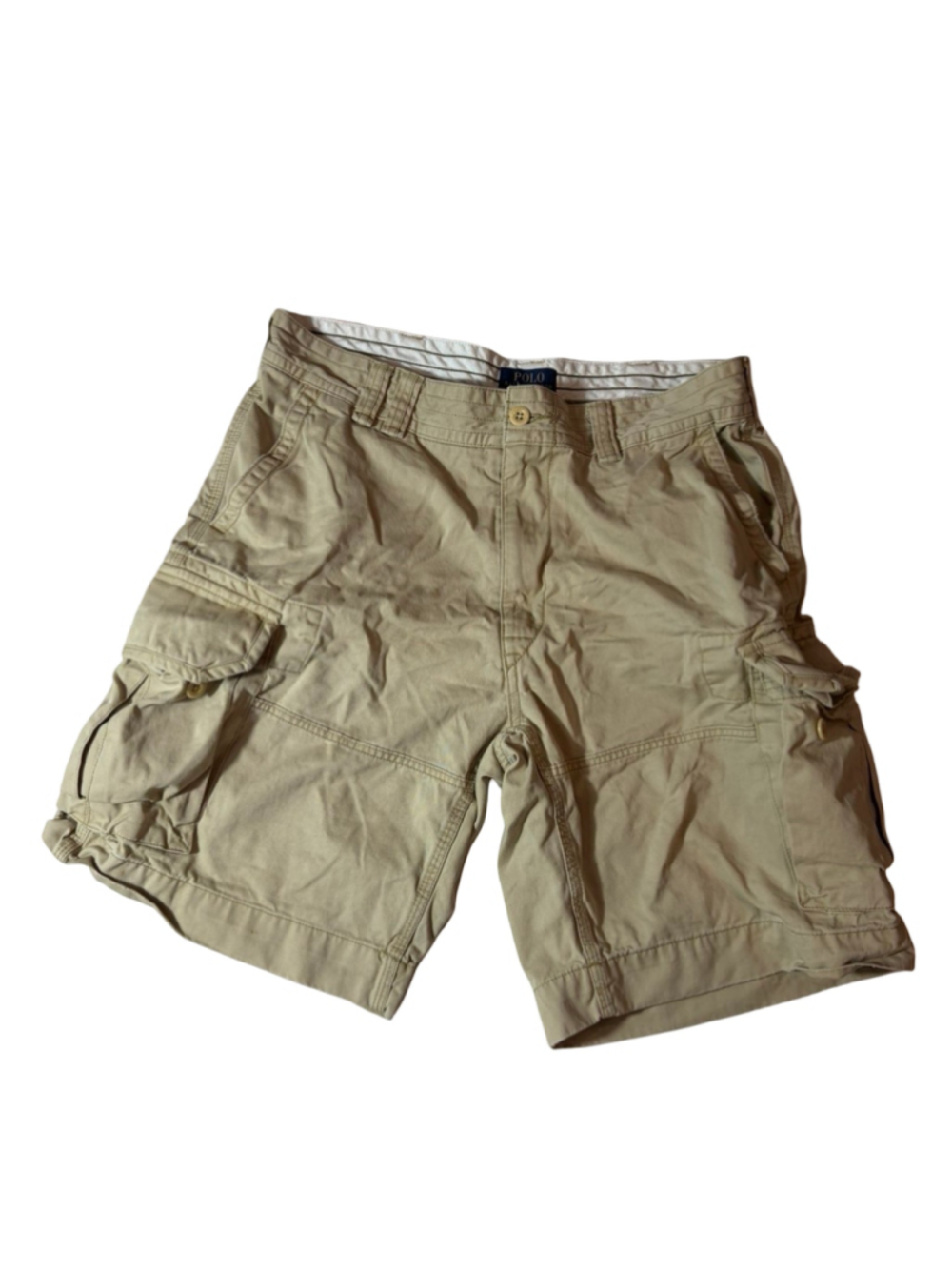 Polo Ralph Lauren Men’s 36 Khaki Cargo Shorts Military Utility Hiking